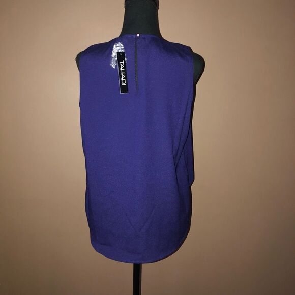 TAHARI Sleeveless Blouse NWT - Picture 3 of 3